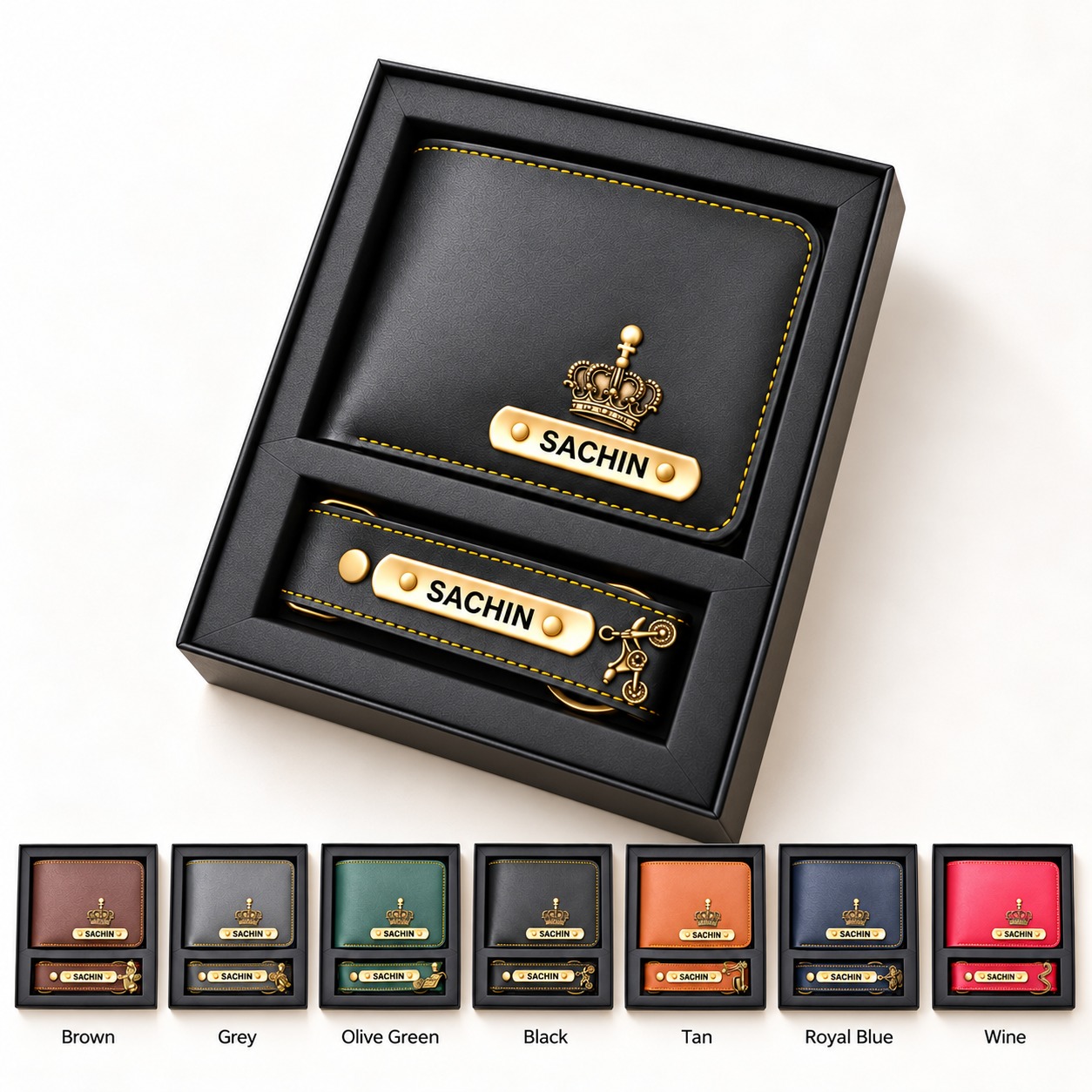 RC4 Men's Wallet & Keychain Set